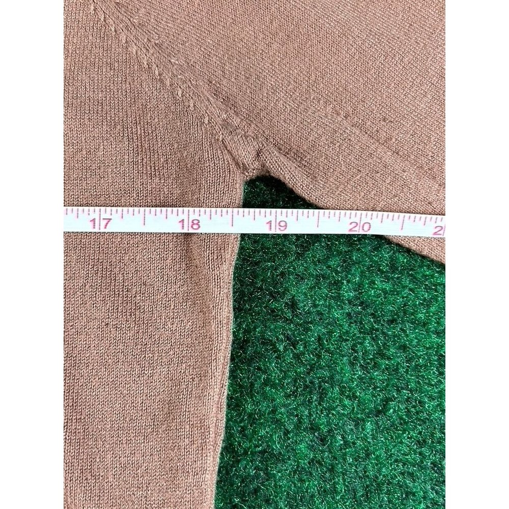 Rue 21 Brown Long Sleeve Yellow Deer Stitched Pullover Sweater Womens Size XL - Picture 4 of 7